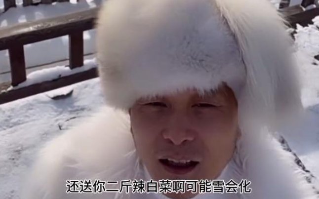 东北大哥卖雪给南方人,再送2斤辣白菜?