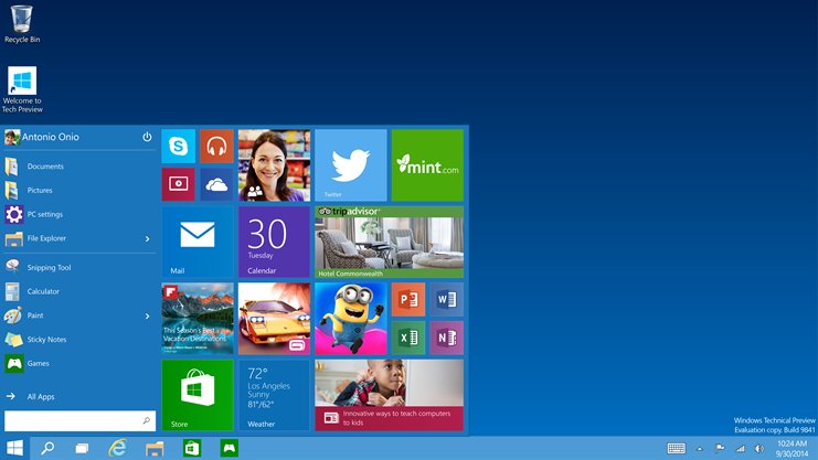 如何使用 Windows Technical Preview