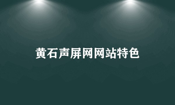 黄石声屏网网站特色