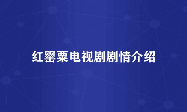 红罂粟电视剧剧情介绍