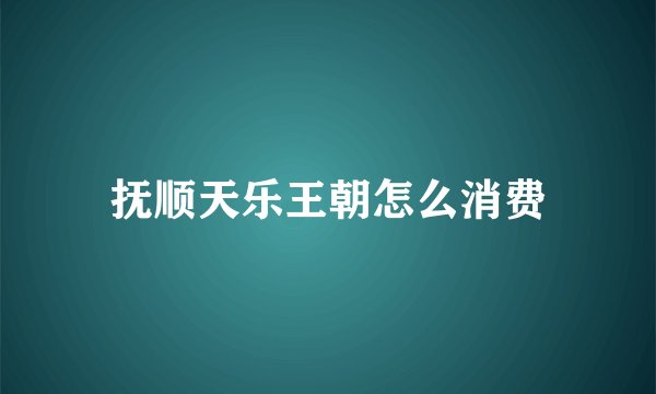 抚顺天乐王朝怎么消费
