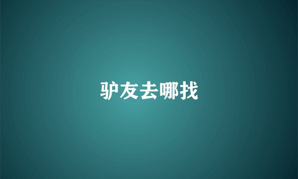 驴友去哪找