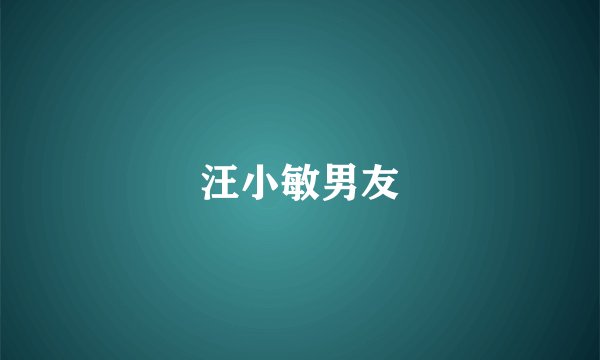 汪小敏男友