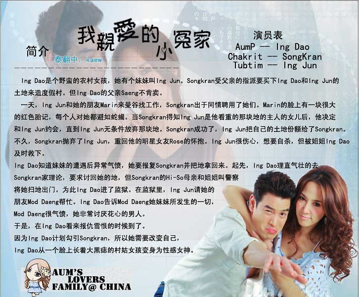 我亲爱的小冤家的剧集评价