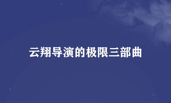 云翔导演的极限三部曲