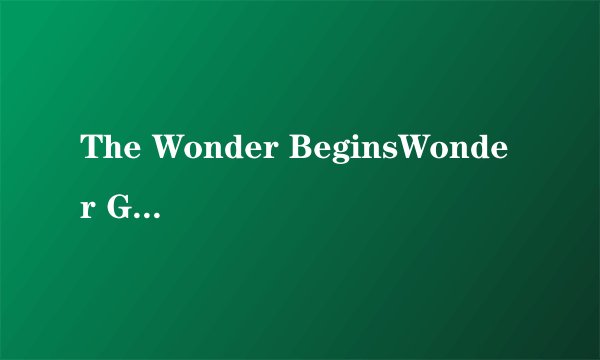 The Wonder BeginsWonder Girls组合介绍
