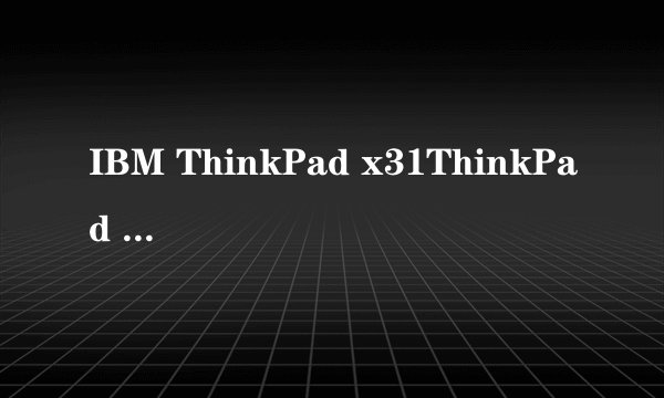 IBM ThinkPad x31ThinkPad X31接口