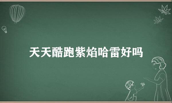 天天酷跑紫焰哈雷好吗