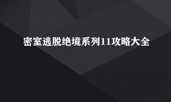 密室逃脱绝境系列11攻略大全