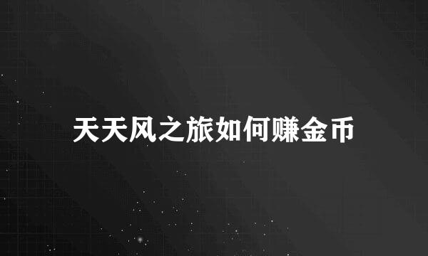 天天风之旅如何赚金币