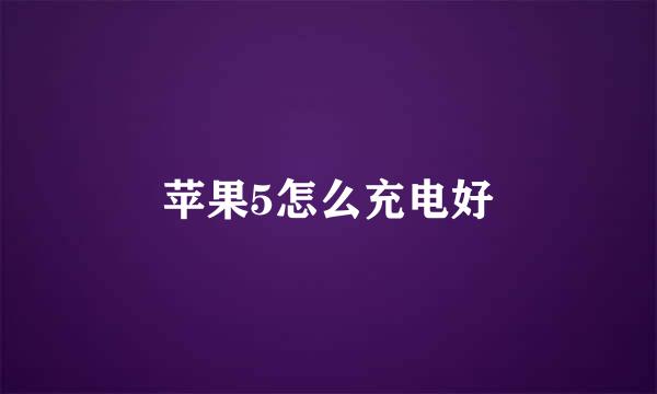 苹果5怎么充电好
