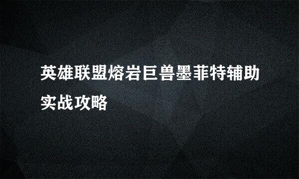 英雄联盟熔岩巨兽墨菲特辅助实战攻略