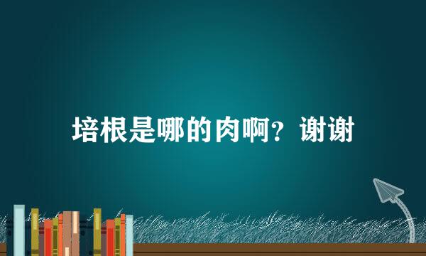 培根是哪的肉啊？谢谢