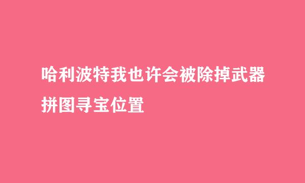 哈利波特我也许会被除掉武器拼图寻宝位置