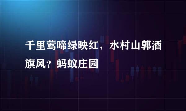千里莺啼绿映红，水村山郭酒旗风？蚂蚁庄园