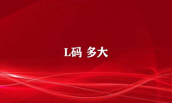 L码 多大