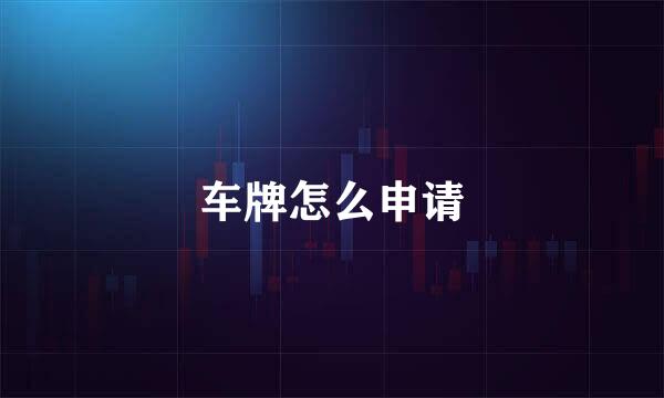 车牌怎么申请