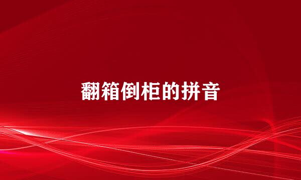 翻箱倒柜的拼音