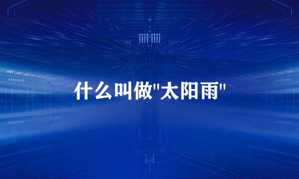 什么叫做