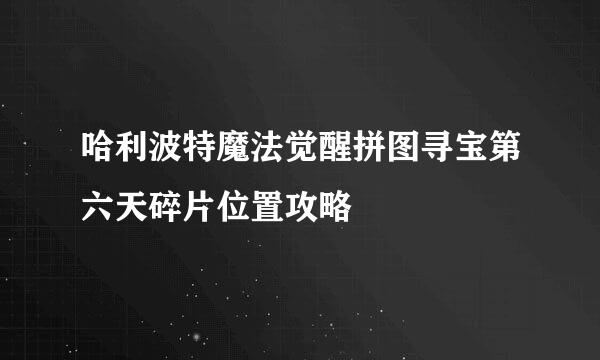 哈利波特魔法觉醒拼图寻宝第六天碎片位置攻略