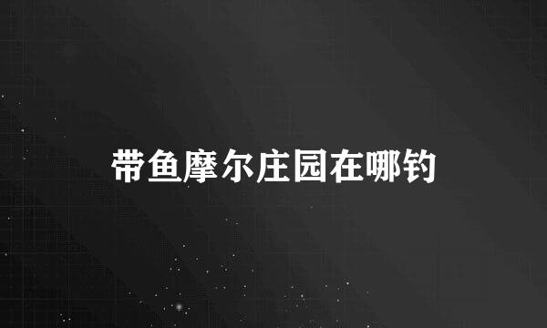 带鱼摩尔庄园在哪钓
