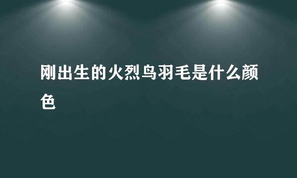 刚出生的火烈鸟羽毛是什么颜色