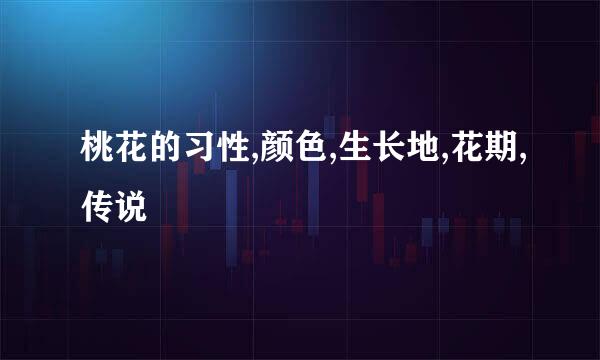 桃花的习性,颜色,生长地,花期,传说