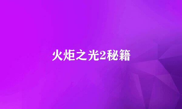 火炬之光2秘籍