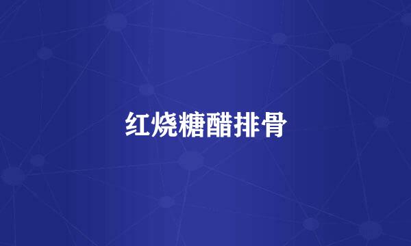 红烧糖醋排骨
