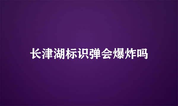 长津湖标识弹会爆炸吗