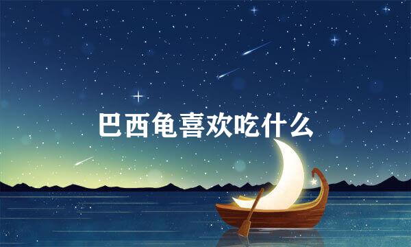 巴西龟喜欢吃什么