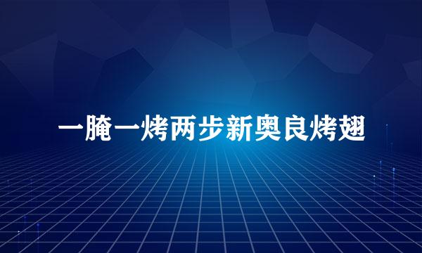 一腌一烤两步新奥良烤翅