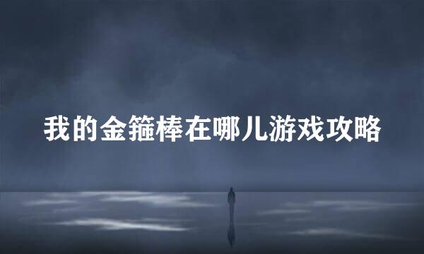 我的金箍棒在哪儿游戏攻略