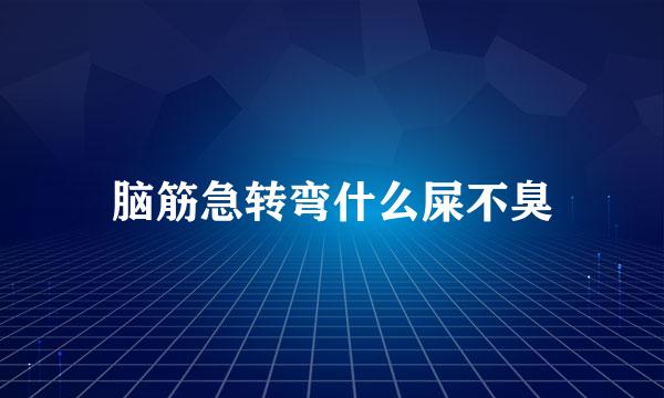 脑筋急转弯什么屎不臭