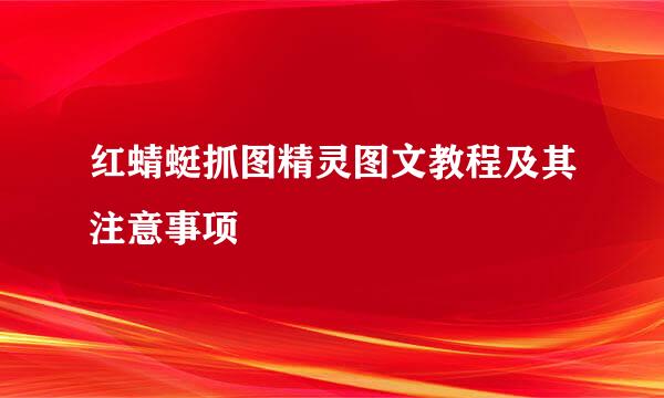 红蜻蜓抓图精灵图文教程及其注意事项