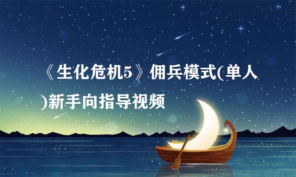 《生化危机5》佣兵模式(单人)新手向指导视频