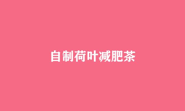 自制荷叶减肥茶