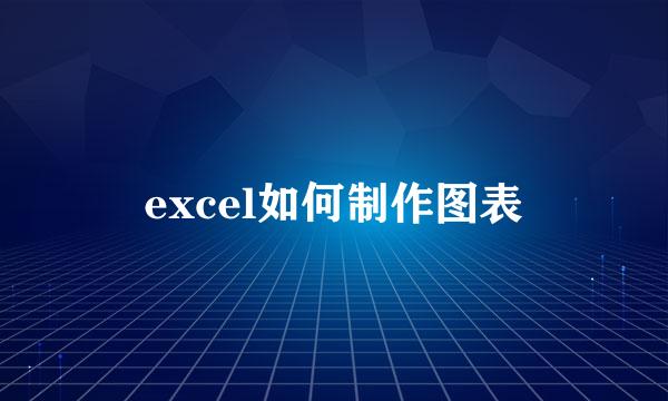 excel如何制作图表