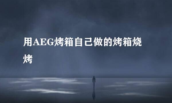 用AEG烤箱自己做的烤箱烧烤