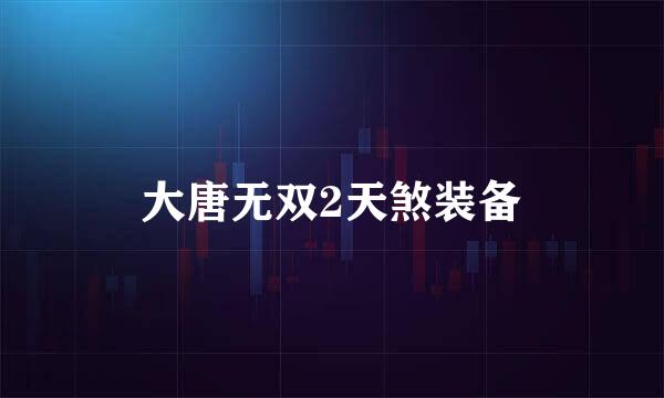 大唐无双2天煞装备