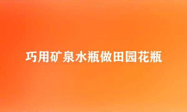 巧用矿泉水瓶做田园花瓶