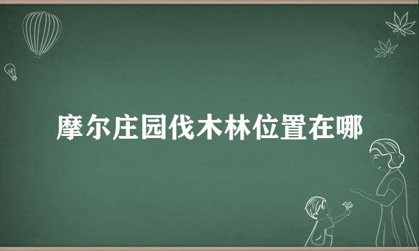 摩尔庄园伐木林位置在哪