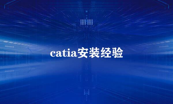 catia安装经验