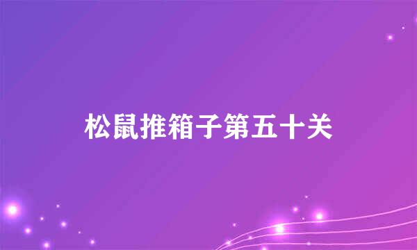 松鼠推箱子第五十关