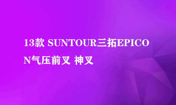 13款 SUNTOUR三拓EPICON气压前叉 神叉
