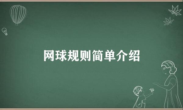 网球规则简单介绍