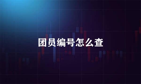 团员编号怎么查