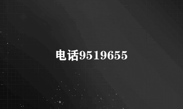 电话9519655