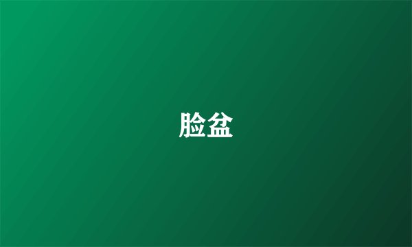 脸盆