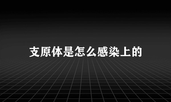 支原体是怎么感染上的